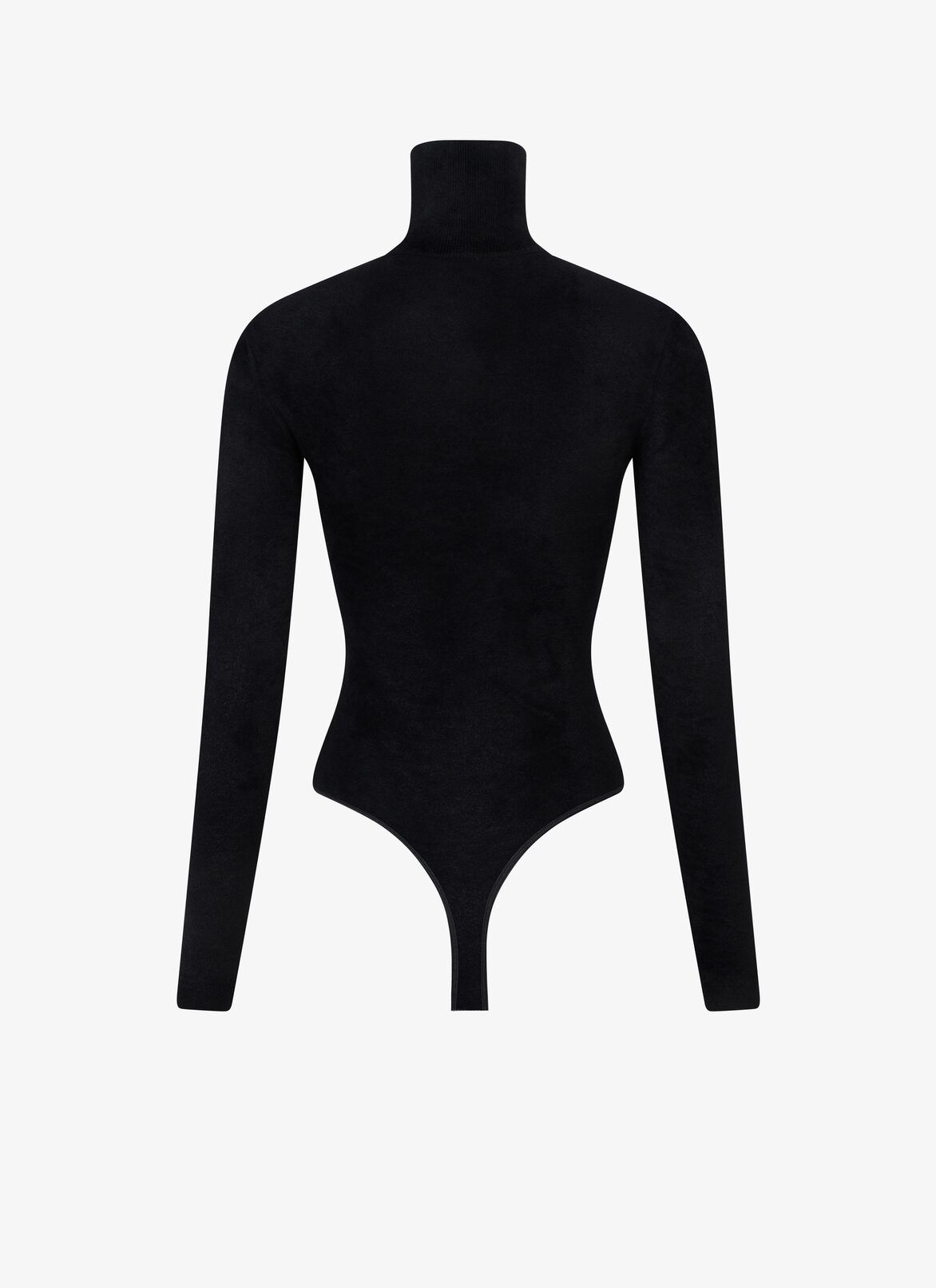 Velvet highneck body ALAÏA BLACK VELVET HIGHNECK BODY